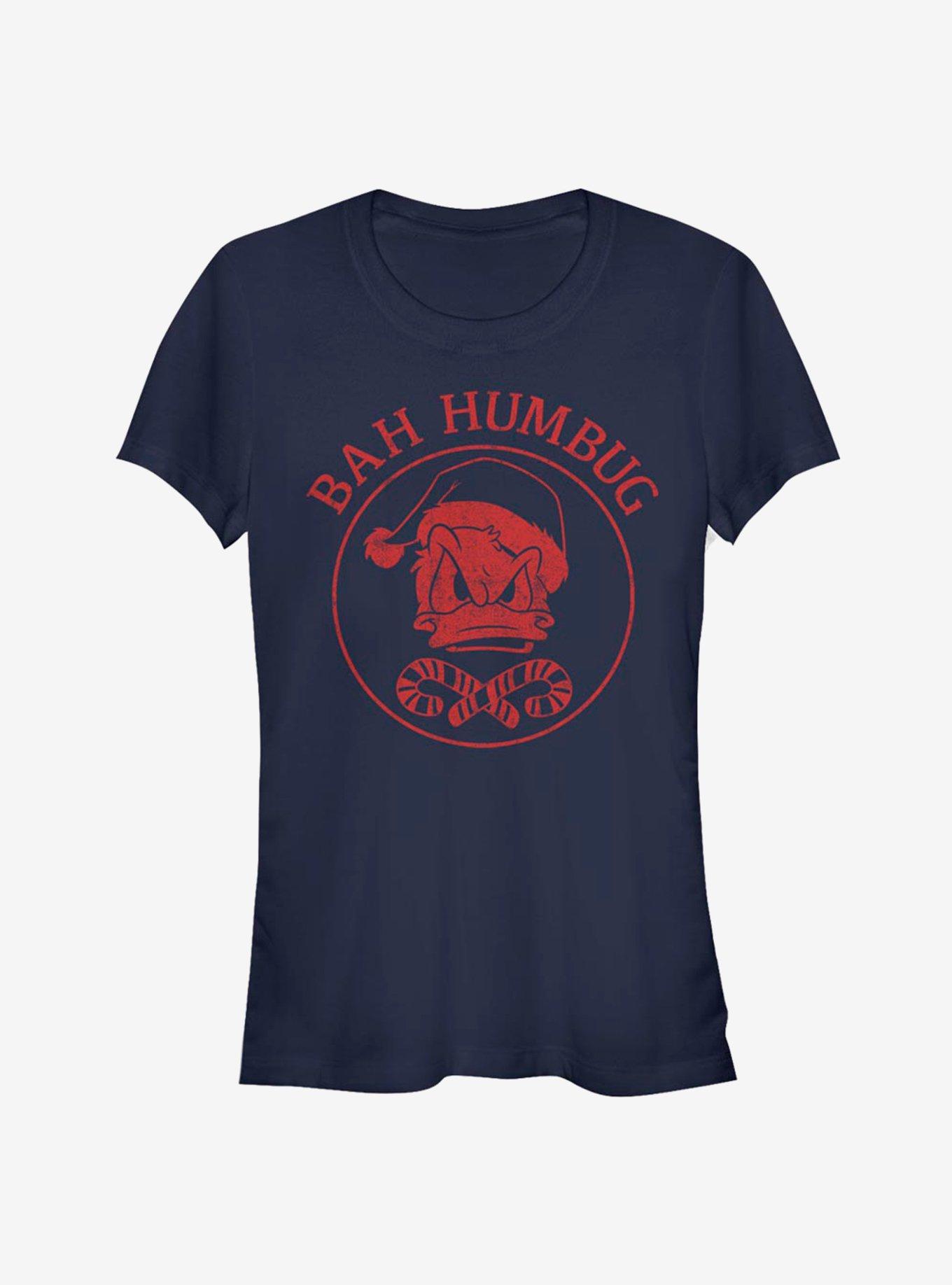 Disney Donald Bah Humbug Classic Girls T-Shirt, NAVY, hi-res