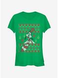 Disney Goofy Ornament Holiday Sweater Classic Girls T-Shirt, KELLY, hi-res
