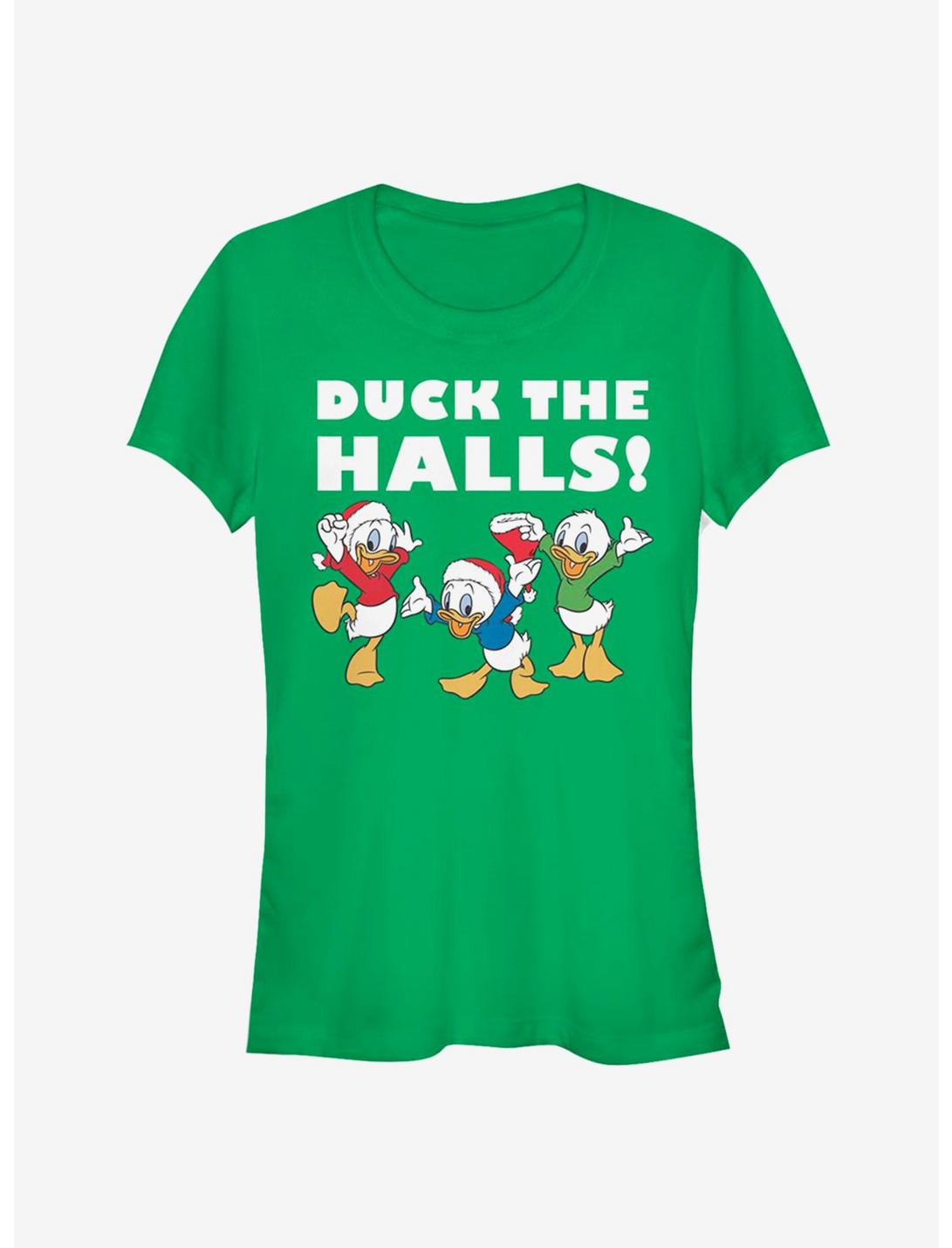 Disney Huey, Dewey, And Louie Holiday Duck The Halls! Classic Girls T-Shirt, KELLY, hi-res