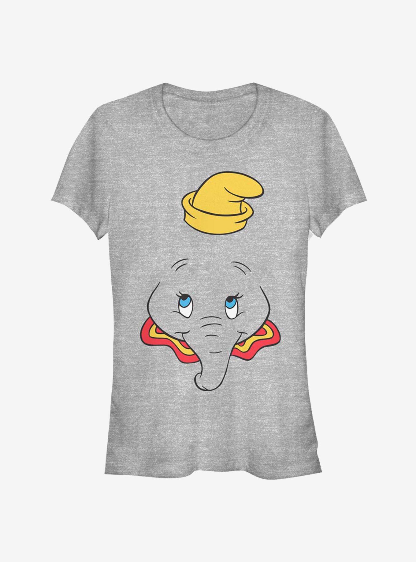 Disney Dumbo Face Classic Girls T-Shirt, ATH HTR, hi-res