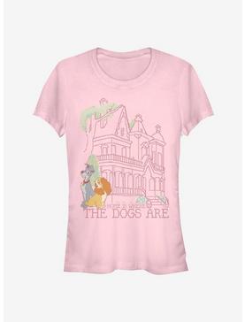 Disney Lady And The Tramp Stitch Home Is Where The Dogs Are Classic Girls T-Shirt, , hi-res