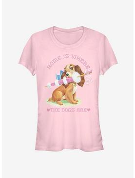Disney Lady And The Tramp Home Is Where The Dogs Are Classic Girls T-Shirt, , hi-res