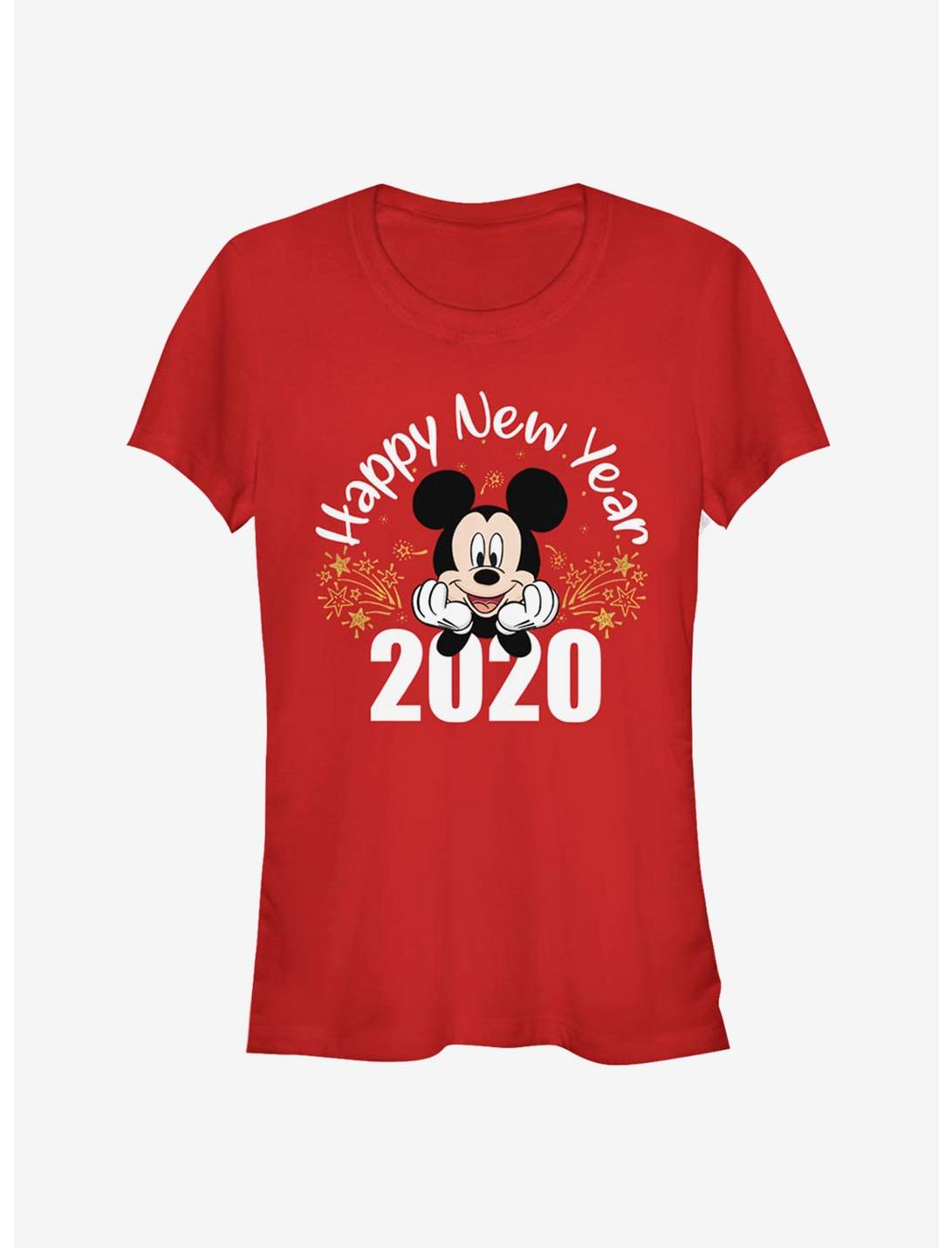 Disney Mickey Mouse Happy New Year 2020 Classic Girls T-Shirt, RED, hi-res