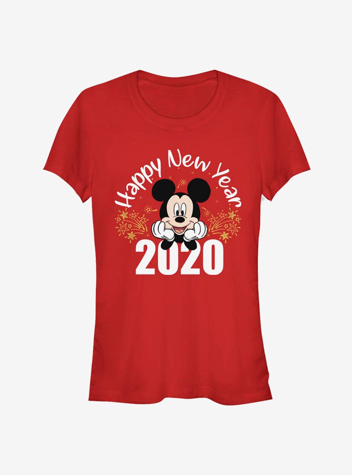 Disney Mickey Mouse Happy New Year 2020 Classic Girls T-Shirt, RED, hi-res