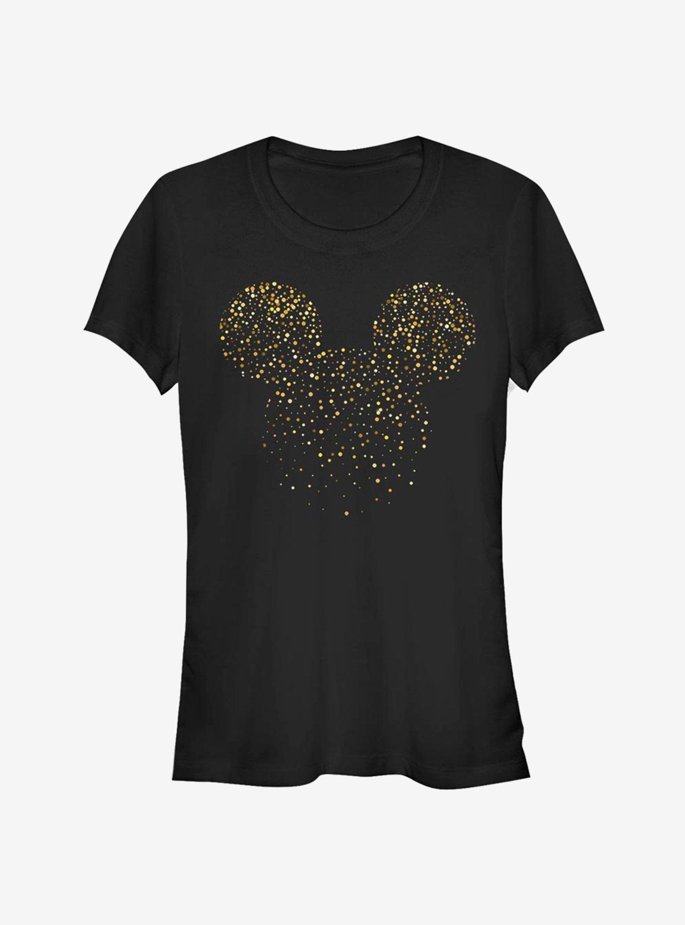 Disney Mickey Mouse Confetti Head Classic Girls T-Shirt, BLACK, hi-res