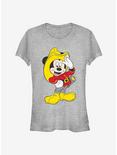 Disney Mickey Mouse Firefighter Classic Girls T-Shirt, ATH HTR, hi-res