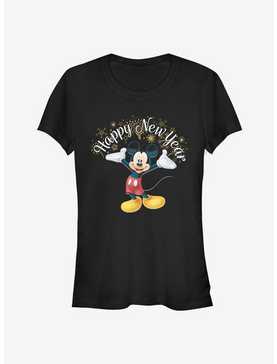 Disney Mickey Mouse Happy New Year Fireworks Classic Girls T-Shirt, , hi-res