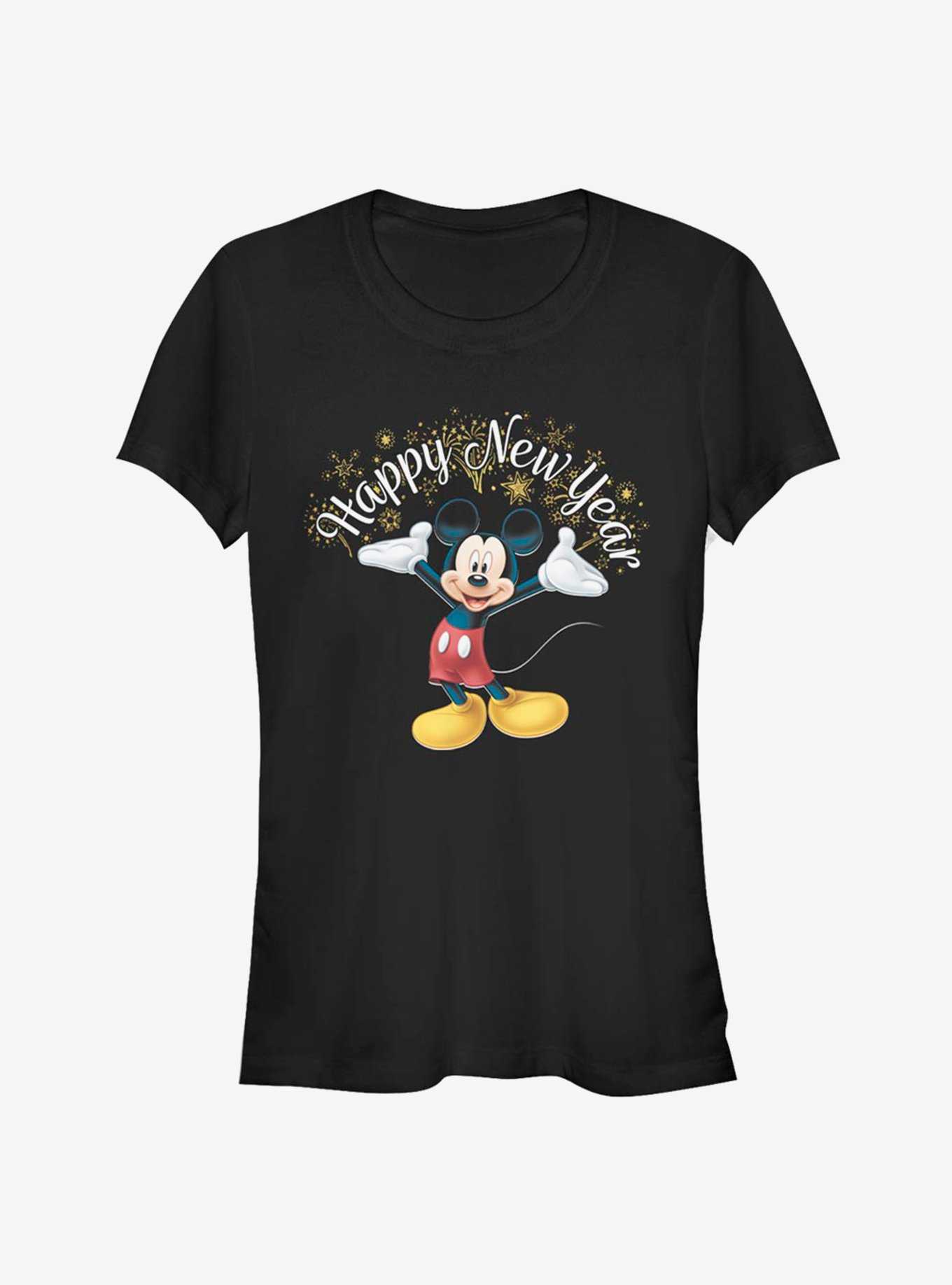 Disney Mickey Mouse Happy New Year Fireworks Classic Girls T-Shirt, , hi-res