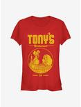 Disney Lady And The Tramp Tony's Restaurant Classic Girls T-Shirt, RED, hi-res