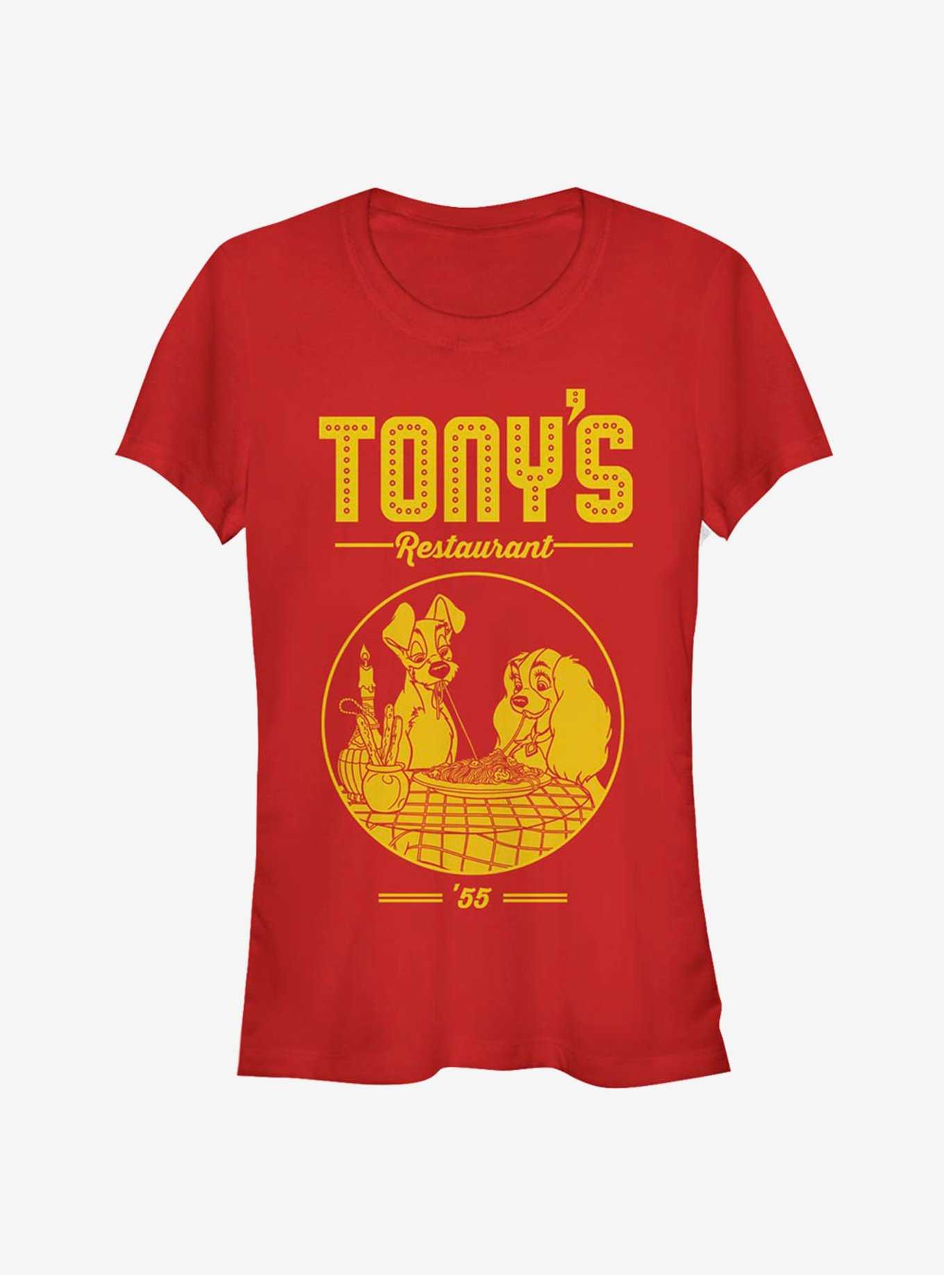 Disney Lady And The Tramp Tony's Restaurant Classic Girls T-Shirt, , hi-res