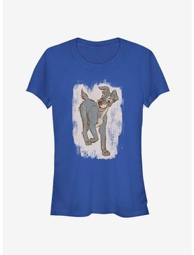 Disney Lady And The Tramp Sketch Classic Girls T-Shirt, ROYAL, hi-res