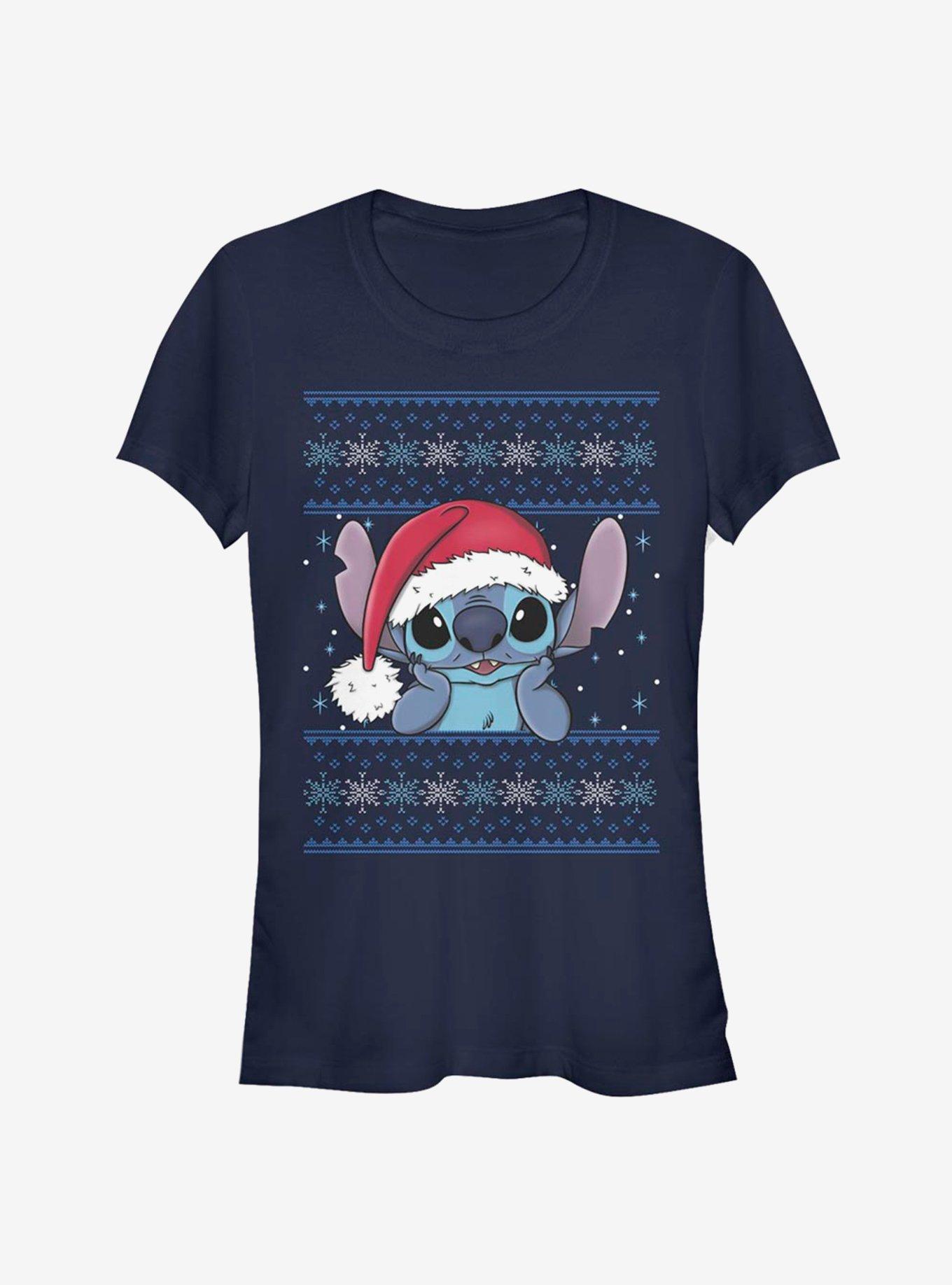 Disney Lilo & Stitch Christmas Santa Stitch Girls T-Shirt, , hi-res