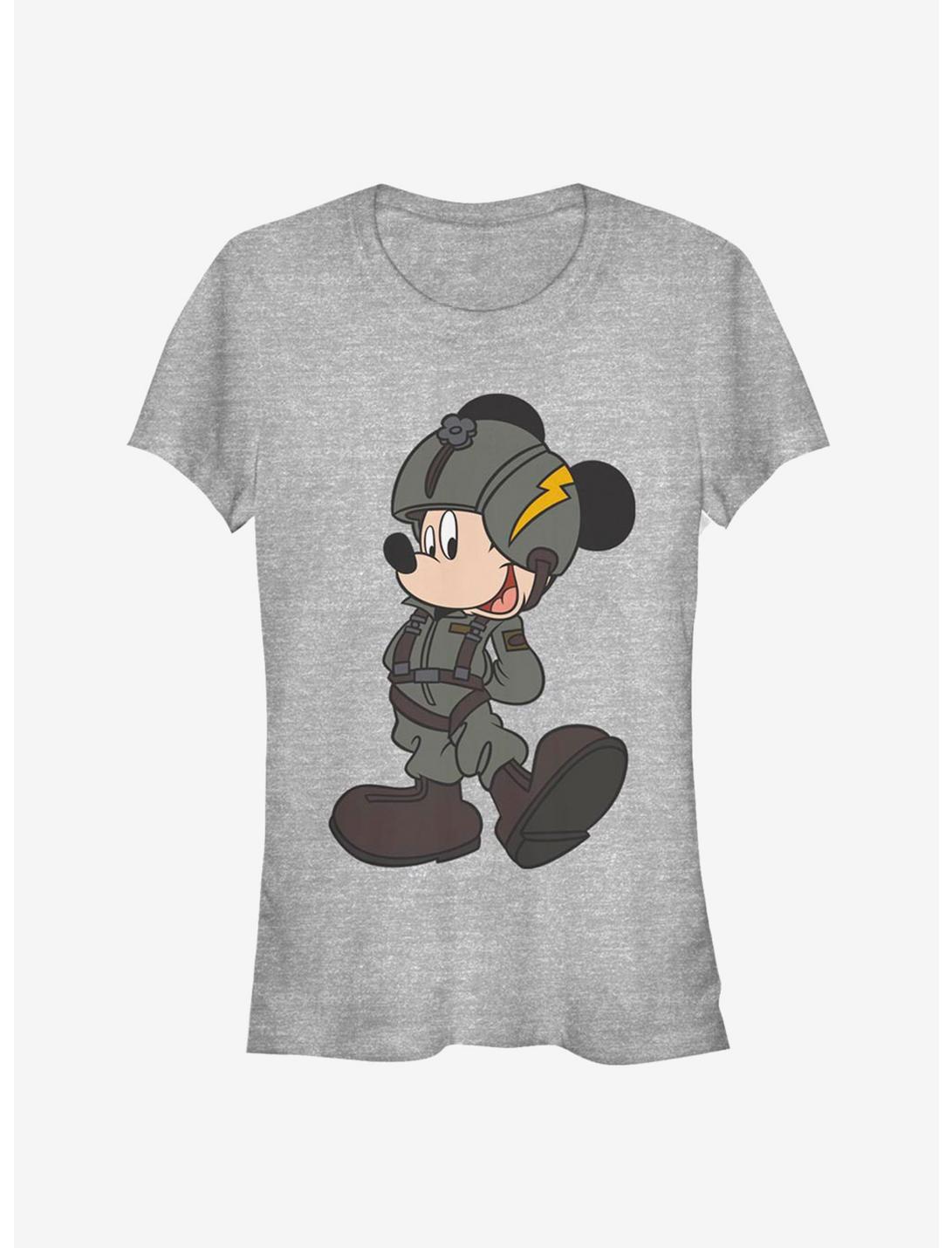 Disney Mickey Mouse Jet Pilot Classic Girls T-Shirt, ATH HTR, hi-res