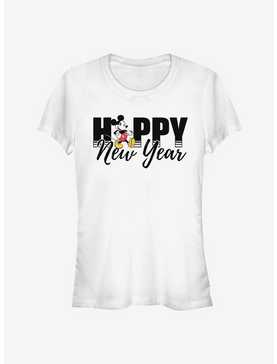 Disney Mickey Mouse Happy New Year Text Classic Girls T-Shirt, , hi-res