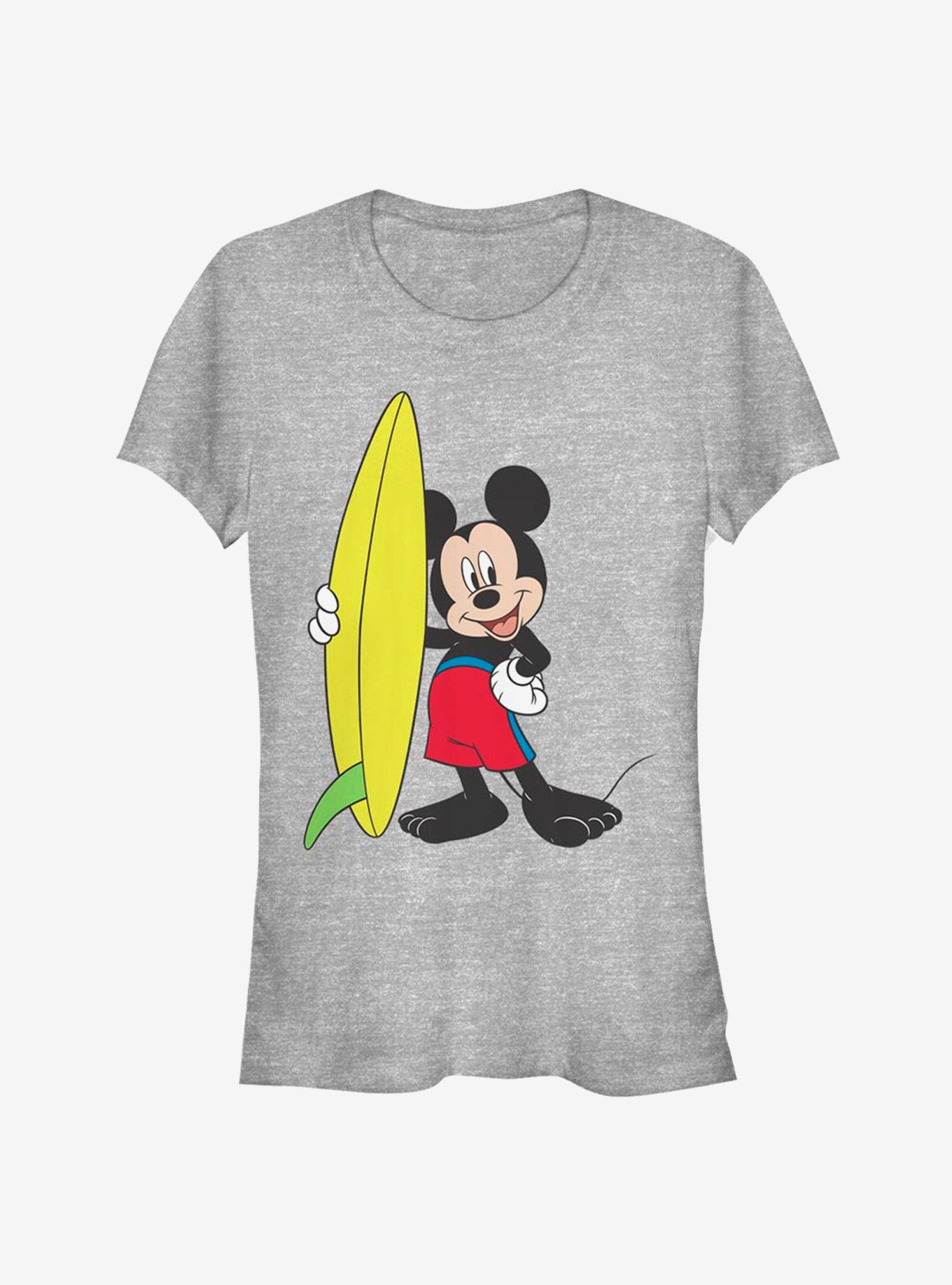 Disney Mickey Mouse Surfer Classic Girls T-Shirt, ATH HTR, hi-res
