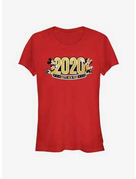 Disney Mickey Mouse And Minnie Mouse Happy New Year 2020 Classic Girls T-Shirt, , hi-res