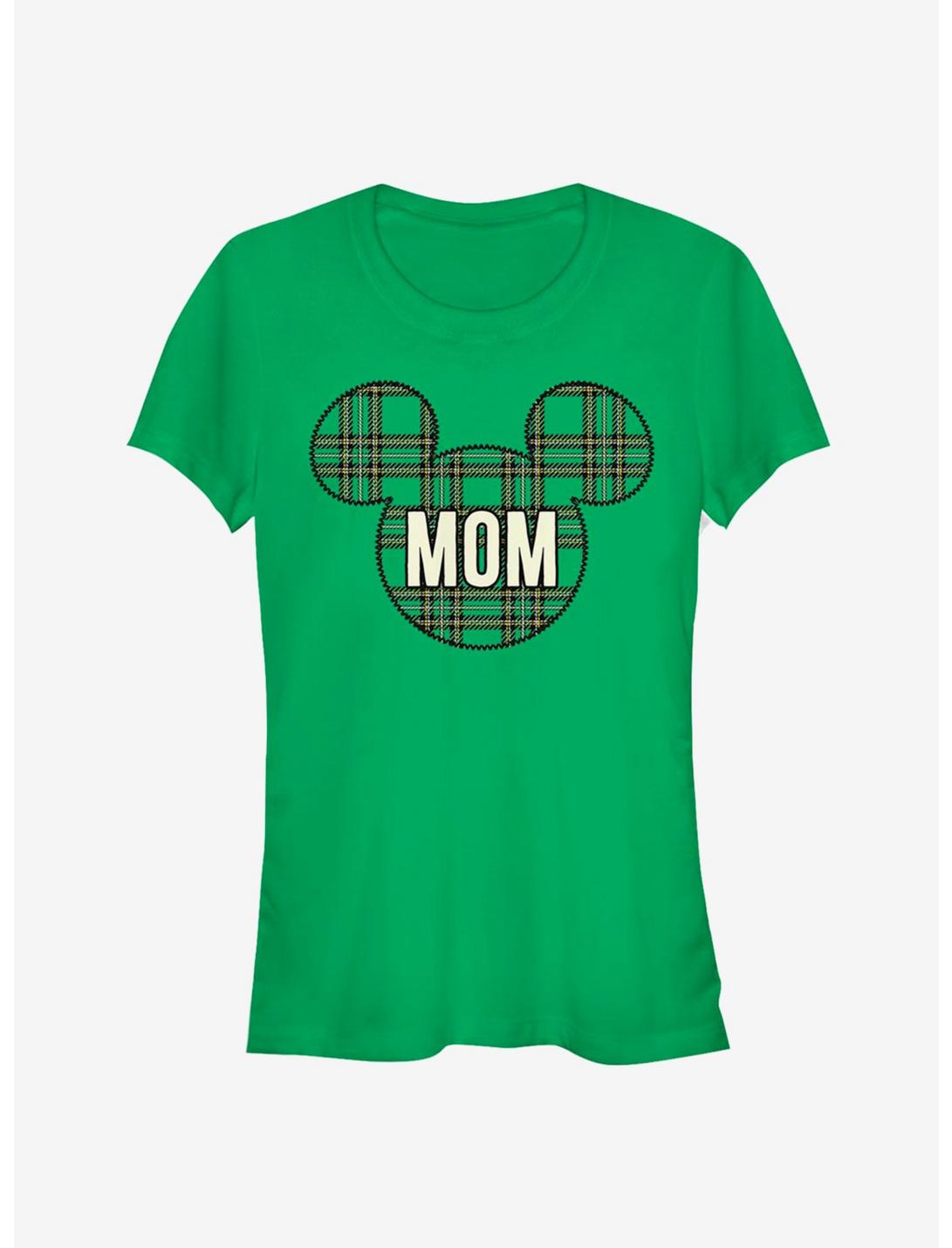 Disney Mickey Mouse Head Plaid Mom Classic Girls T-Shirt, , hi-res