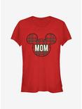 Disney Mickey Mouse Head Plaid Mom Classic Girls T-Shirt, RED, hi-res
