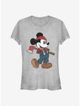 Disney Mickey Mouse Lumberjack Classic Girls T-Shirt, ATH HTR, hi-res