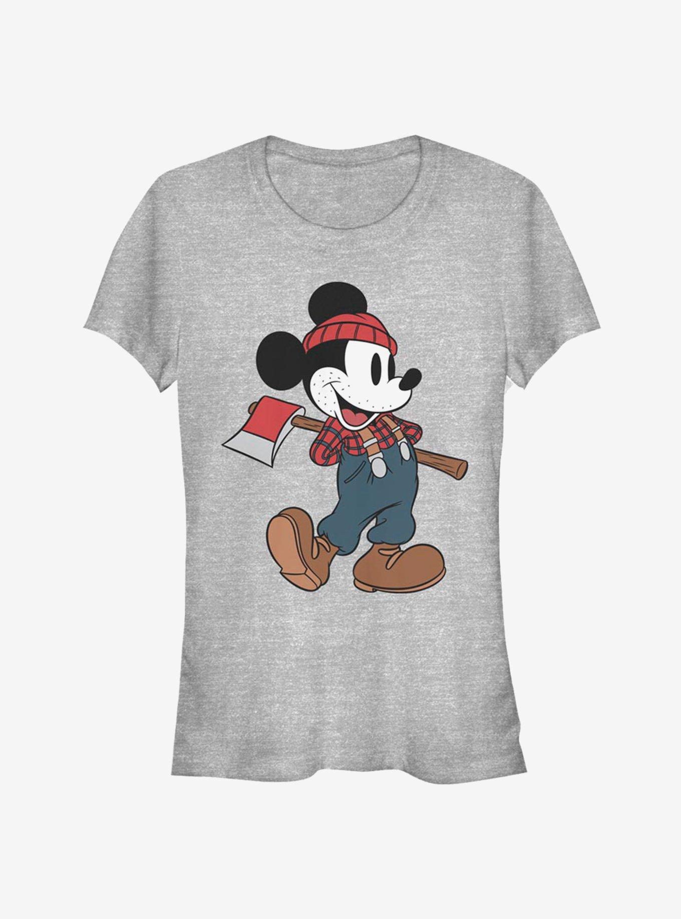 Disney Mickey Mouse Lumberjack Classic Girls T-Shirt, ATH HTR, hi-res