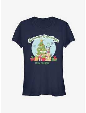 Disney Pluto Holiday Seasons Greetings From Grandpa Classic Girls T-Shirt, , hi-res