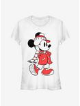 Disney Mickey Mouse Winter Holiday Outfit Classic Girls T-Shirt, WHITE, hi-res