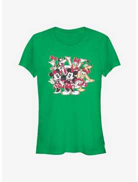 Disney Mickey Mouse Six Holiday Pose Classic Girls T-Shirt, , hi-res