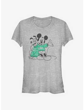 Disney Mickey Mouse Pluto Matching Holiday Sweaters Classic Girls T-Shirt, , hi-res