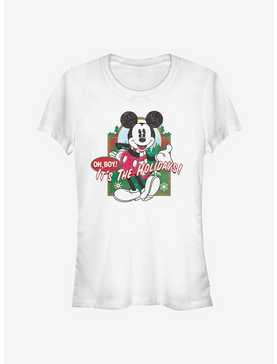 Disney Mickey Mouse Oh Boy It's The Holidays! Classic Girls T-Shirt, , hi-res