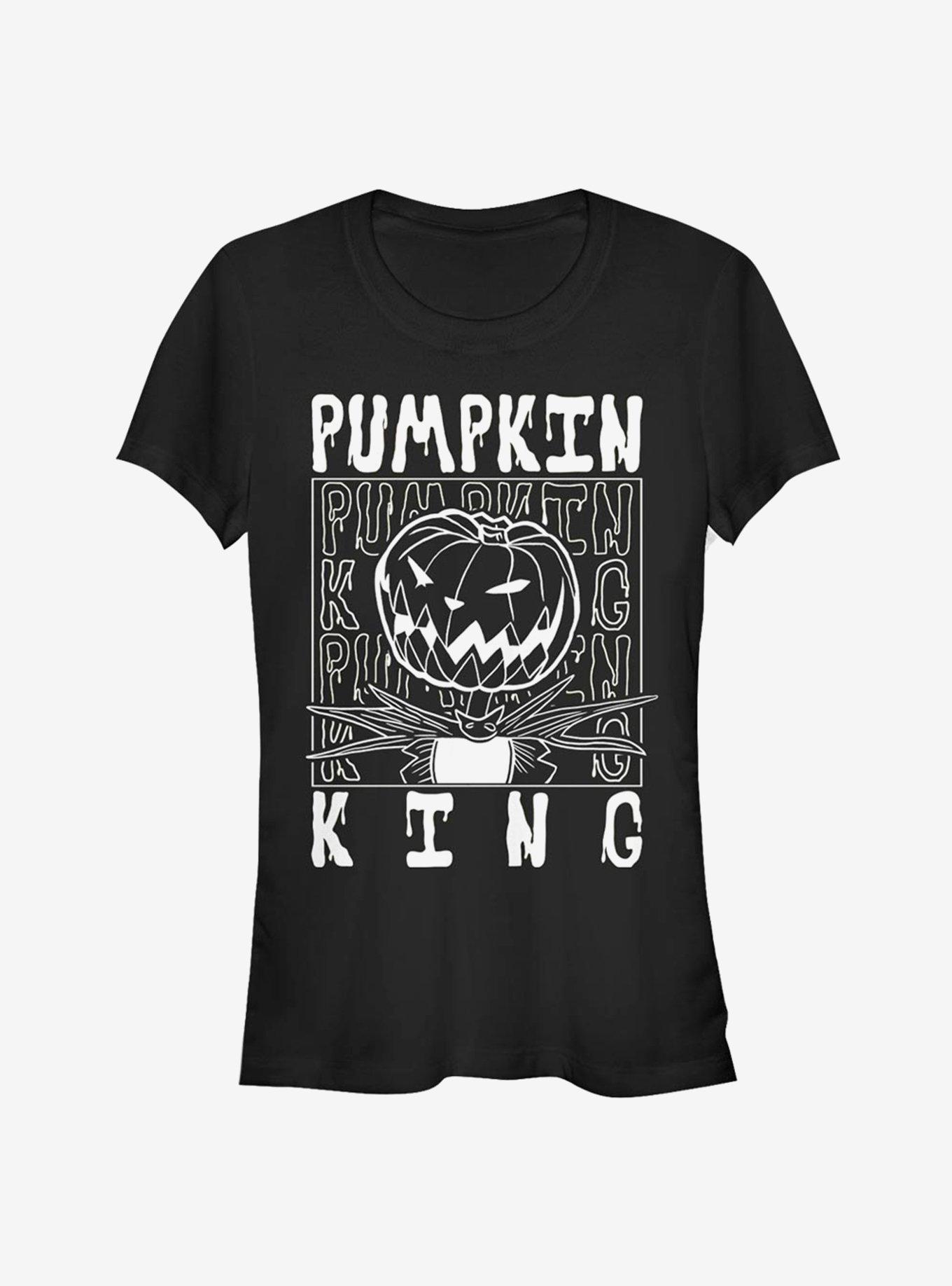 The Nightmare Before Christmas Pumpkin King Girls T-Shirt, BLACK, hi-res
