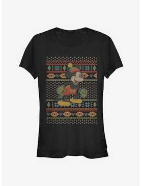 Disney Mickey Mouse Vintage Holiday Sweater Classic Girls T-Shirt, , hi-res