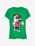 Disney Minnie Mouse Holiday Winter Outfit Classic Girls T-Shirt, KELLY, hi-res