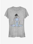 Disney Winnie The Pooh Eeyore Sketch Classic Girls T-Shirt, ATH HTR, hi-res