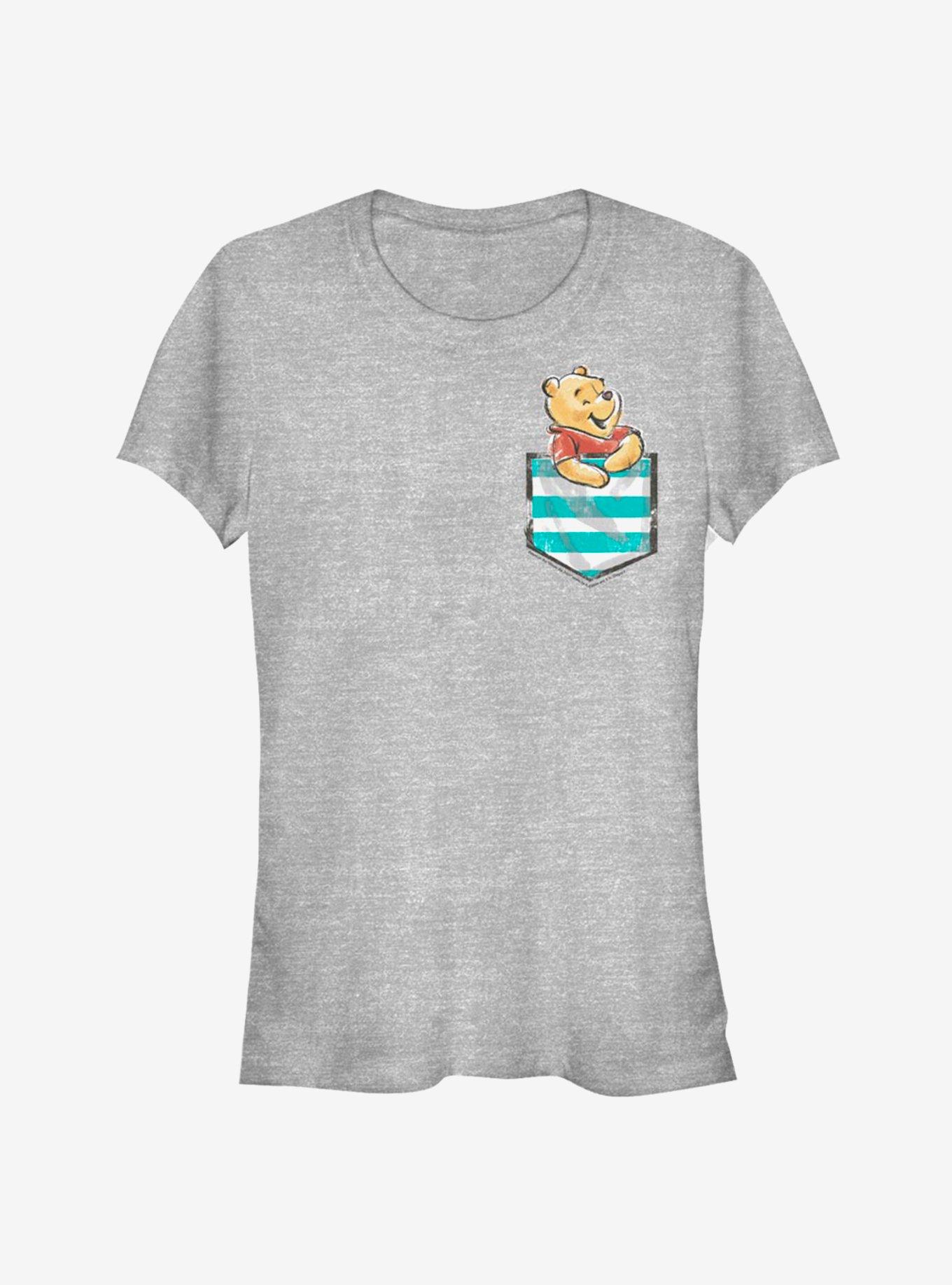 Disney Winnie The Pooh Pooh Faux Pocket Classic Girls T-Shirt