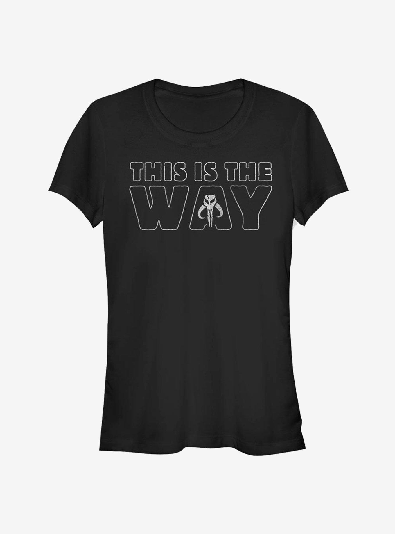 Star Wars The Mandalorian This Is The Way Outline Girls T-Shirt, , hi-res