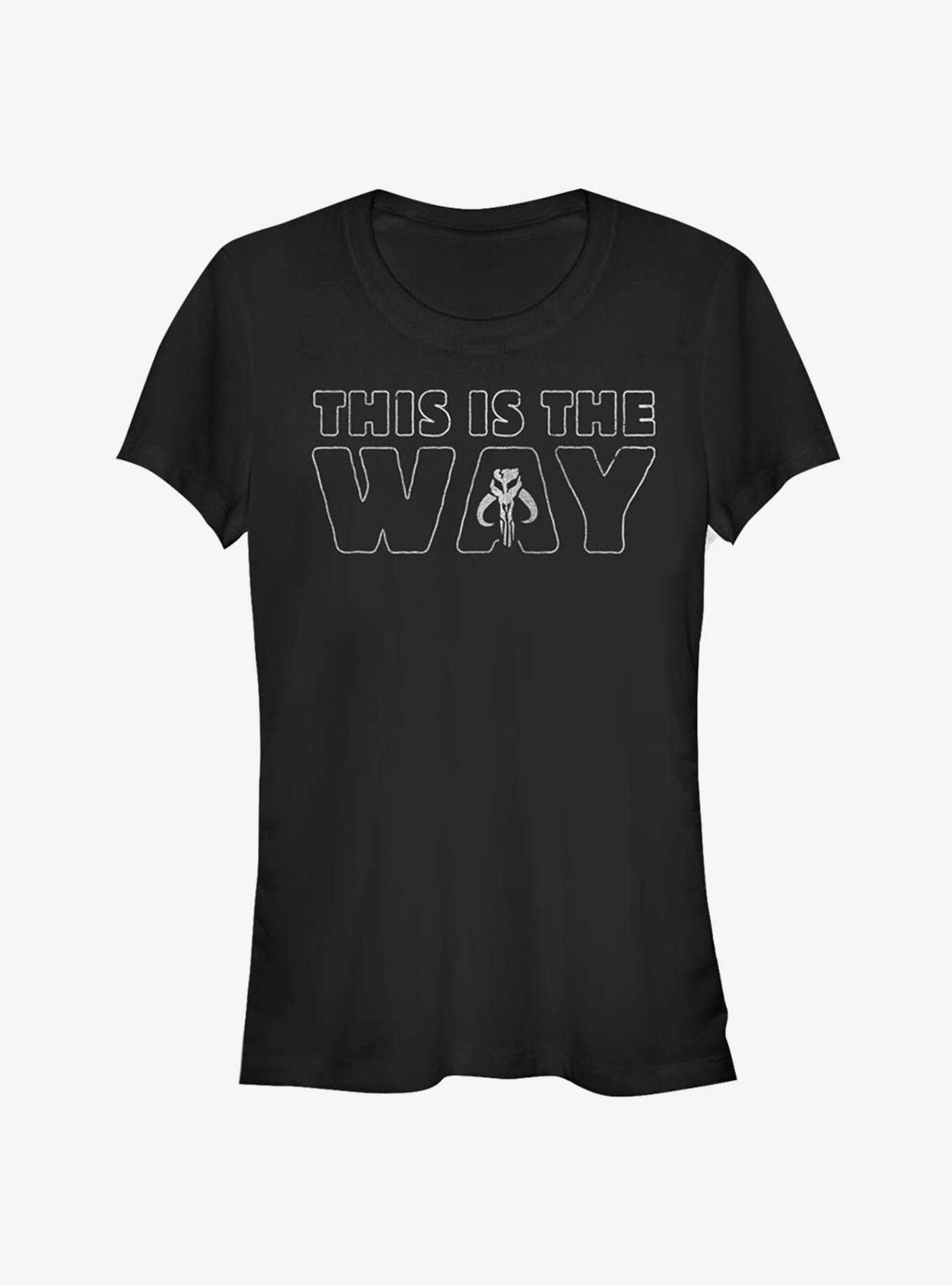 Star Wars The Mandalorian This Is The Way Outline Girls T-Shirt, , hi-res