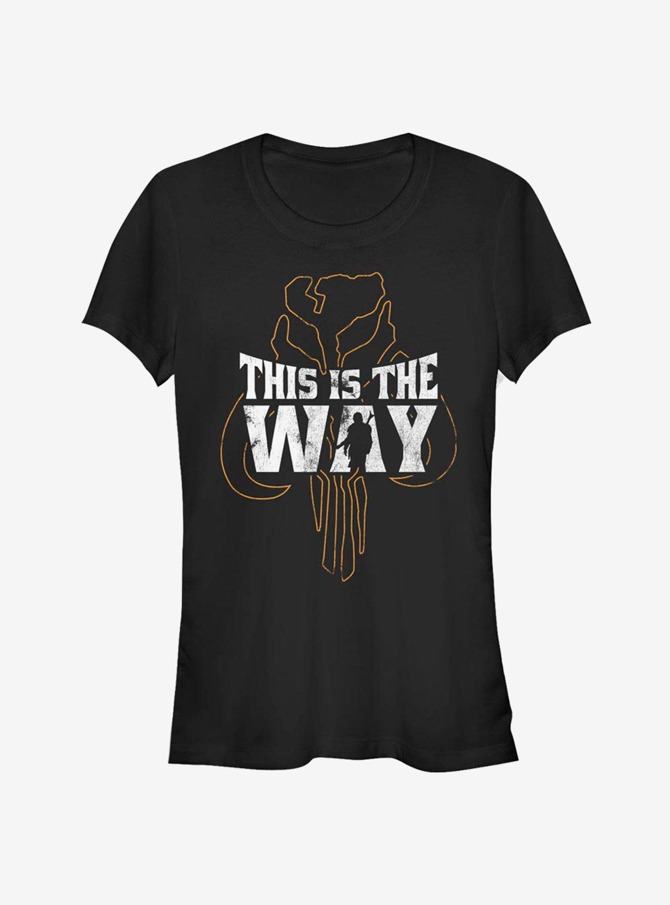 Star Wars The Mandalorian This Is The Way Iron Heart Outline Girls T-Shirt, , hi-res