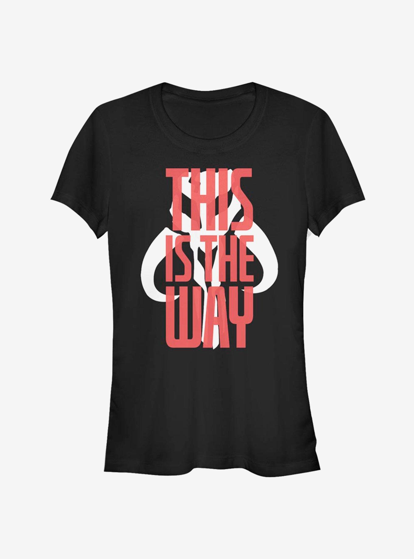 Star Wars The Mandalorian This Is The Way Text Girls T-Shirt