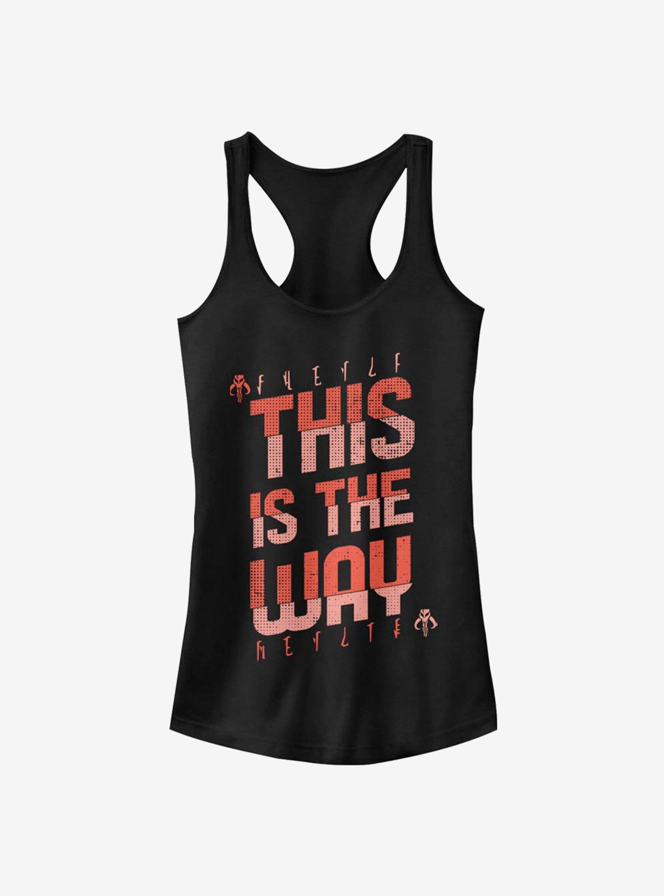 Star Wars The Mandalorian This Is The Way Mando'a Bold Text Girls Tank, BLACK, hi-res