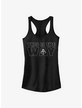 Star Wars The Mandalorian This Is The Way Outline Girls Tank, , hi-res