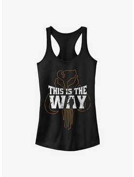 Star Wars The Mandalorian This Is The Way Iron Heart Outline Girls Tank, , hi-res