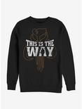 Star Wars The Mandalorian This Is The Way Iron Heart Outline Sweatshirt, BLACK, hi-res