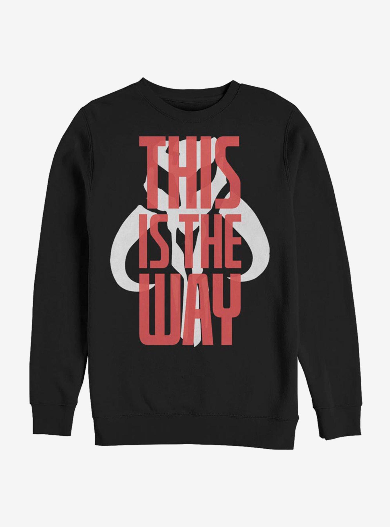 Star Wars The Mandalorian This Is The Way Text Sweatshirt, , hi-res
