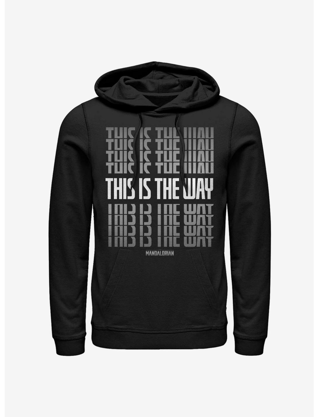 Star Wars The Mandalorian This Is The Way Stacked Hoodie, BLACK, hi-res