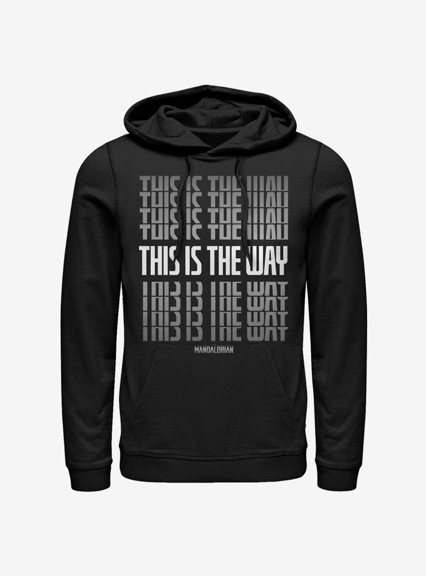 Star Wars The Mandalorian This Is The Way Stacked Hoodie, BLACK, hi-res