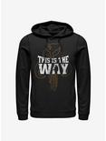 Star Wars The Mandalorian This Is The Way Iron Heart Outline Hoodie, BLACK, hi-res