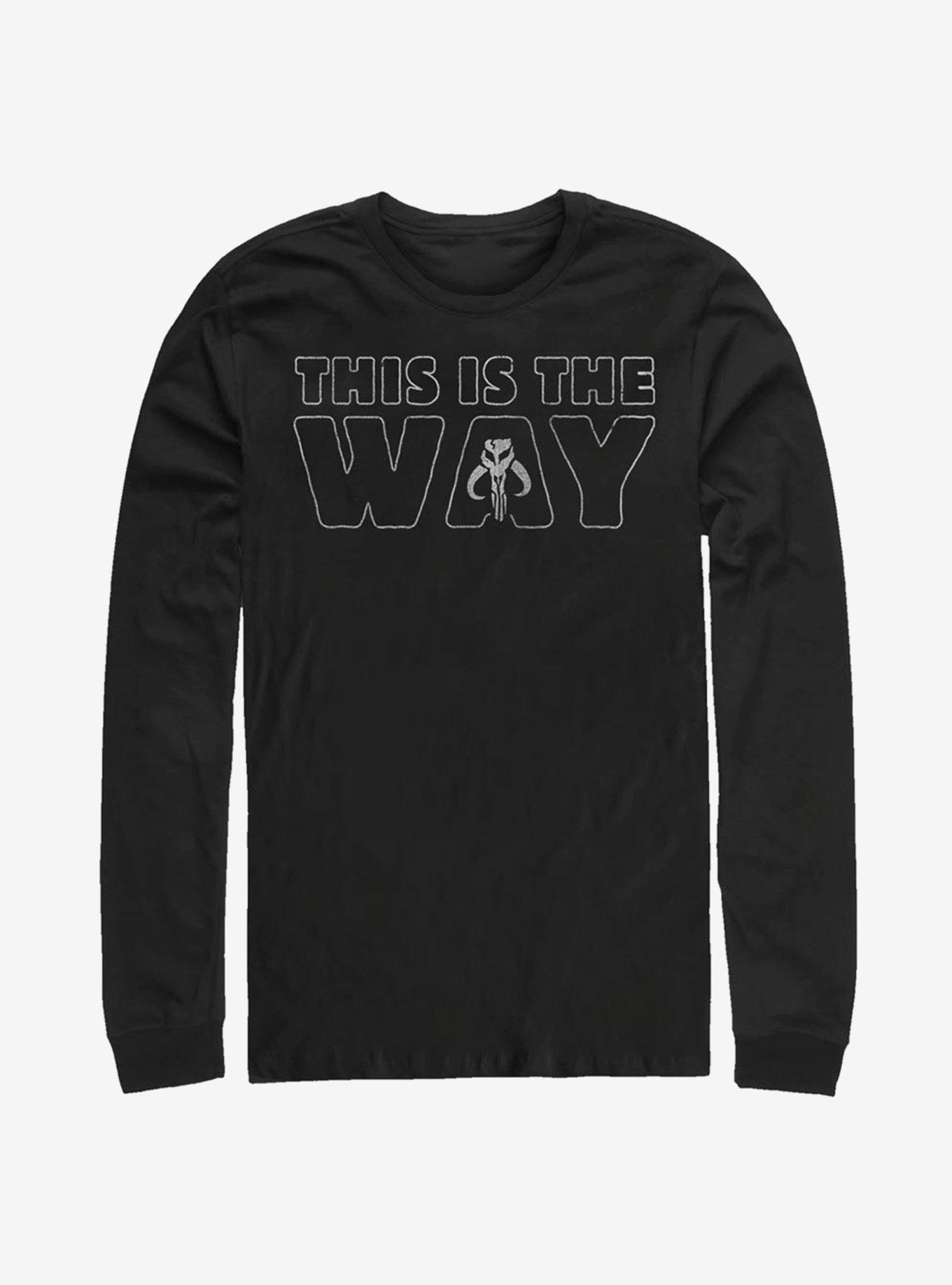 Star Wars The Mandalorian This Is Way Outline Long-Sleeve T-Shirt