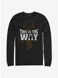 Star Wars The Mandalorian This Is The Way Iron Heart Outline Long-Sleeve T-Shirt, BLACK, hi-res