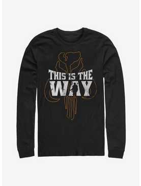 Star Wars The Mandalorian This Is The Way Iron Heart Outline Long-Sleeve T-Shirt, , hi-res