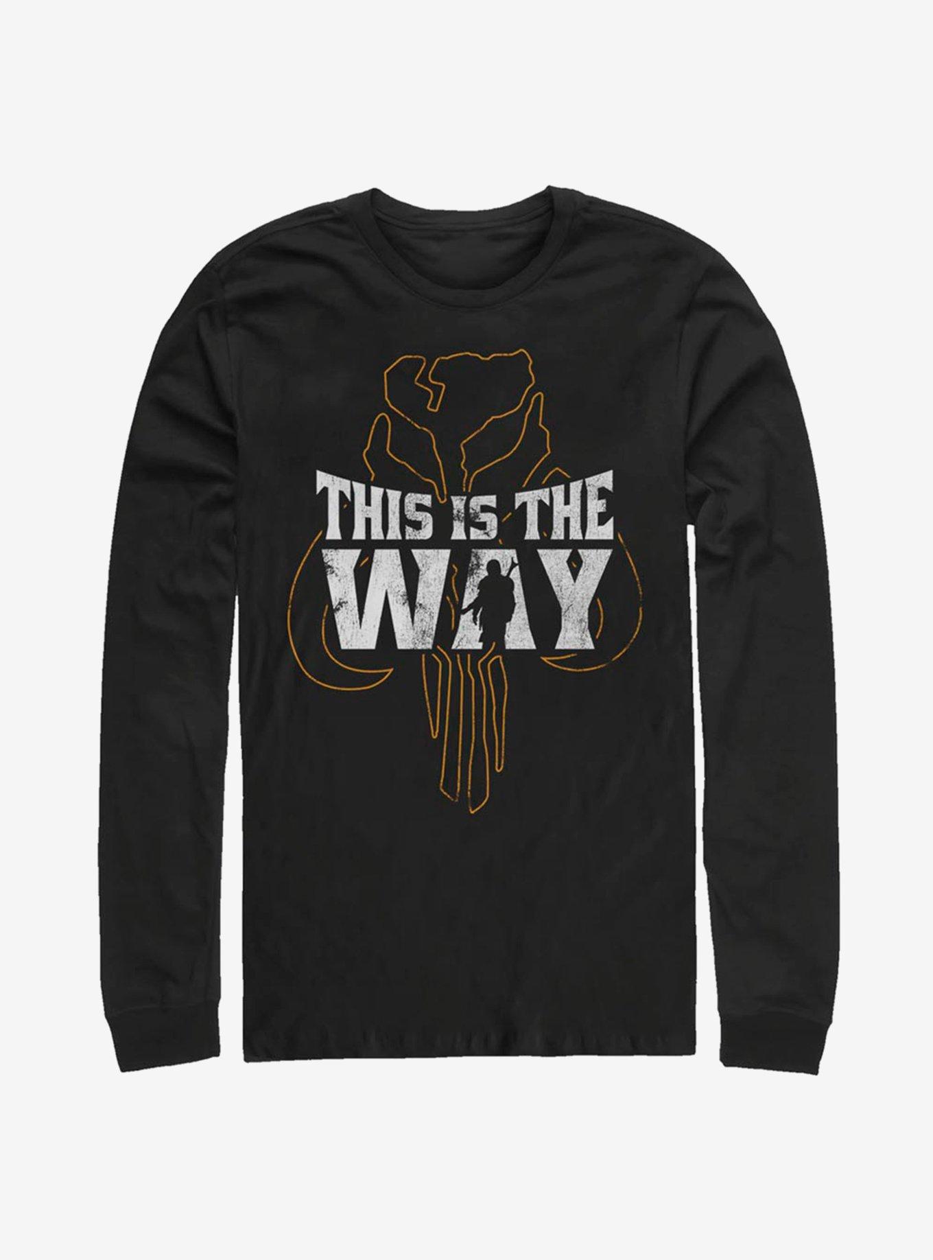 Star Wars The Mandalorian This Is The Way Iron Heart Outline Long-Sleeve T-Shirt, , hi-res